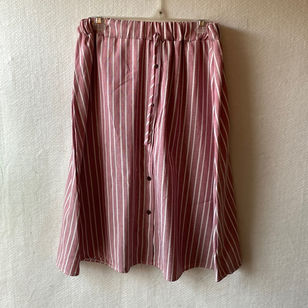 Pink Stripe Skirt